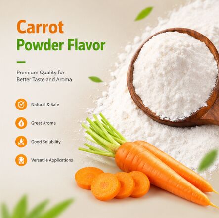 Natural Carrot Powder Flavor for Instant Soup Mix Creamy Carrot Broth and Vegetable Bouillon Powder