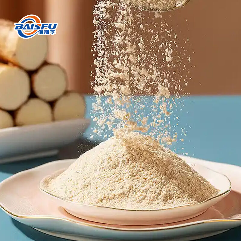 Baisfu Halal Available Pure Freeze Dried Yam Powder Food Grade High Nutrient FD Yam Root Powder for Solid Drink